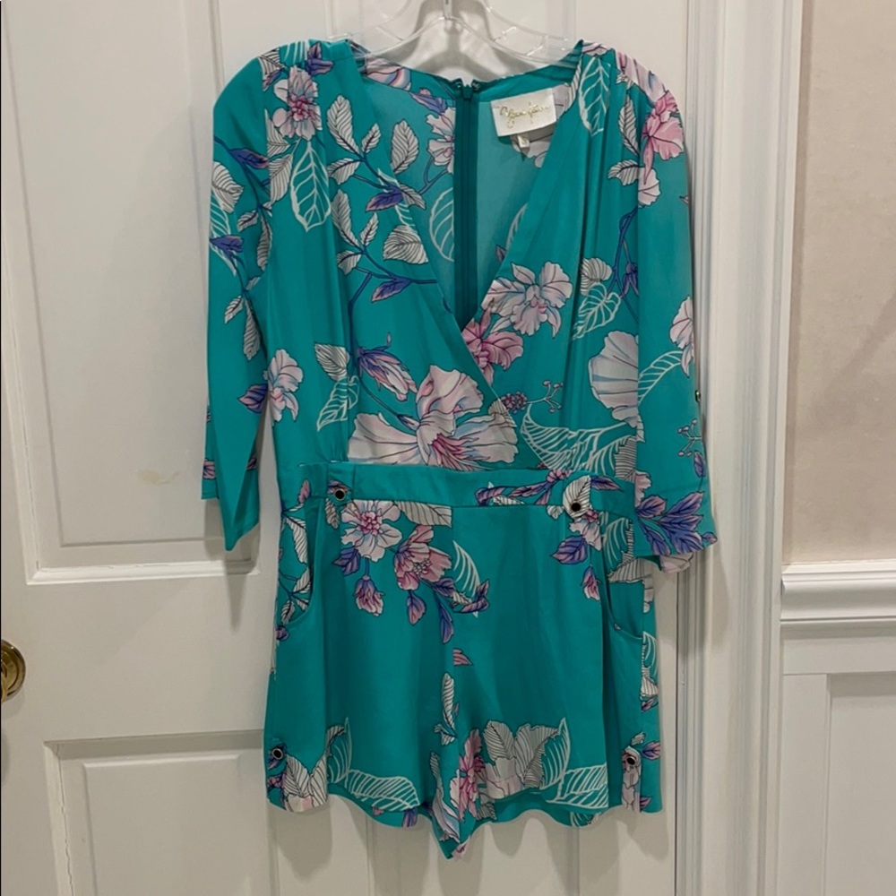 Silk romper